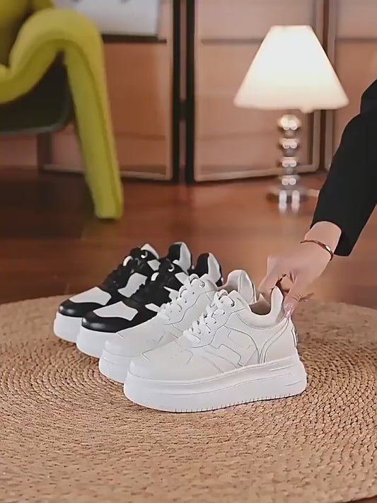 Women's Height Increasing Insole Spring Thick Bottom Breathable Women's Shoes