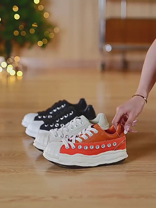 Women's Height Increasing Insole Shell Toe Dissoed Spring Versatile Thick Bottom Women's Casual Shoes