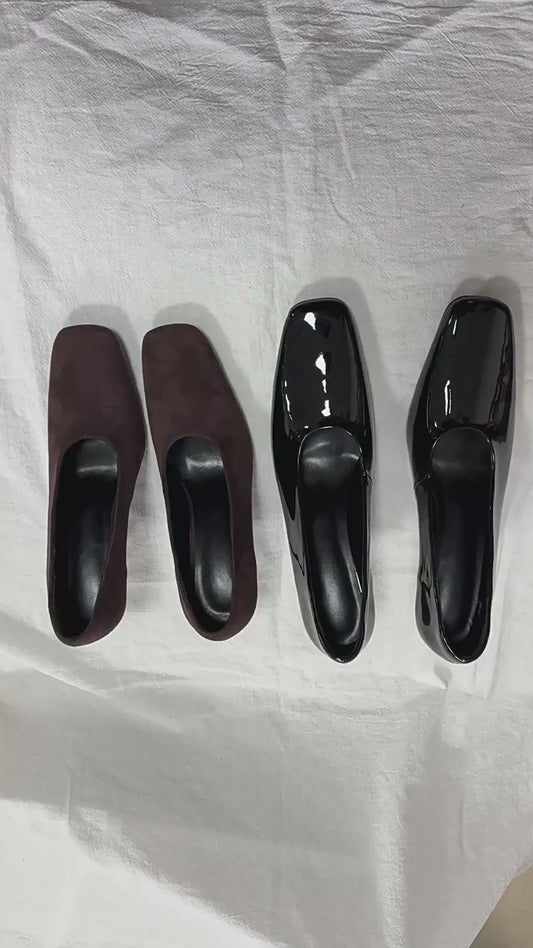 Stiletto High Low-cut Temperament Square Toe Large Women's Fashion Shoes