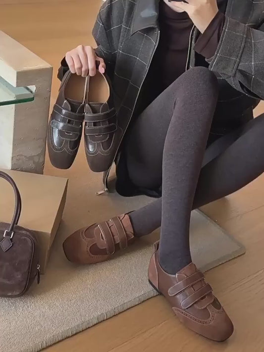 Women's Super Comfortable Spring Small Single-layer Retro Leather Shoes