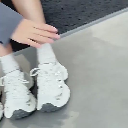 Women's European Goods Platform Dad Spring Small Mesh Women's Sports Shoes