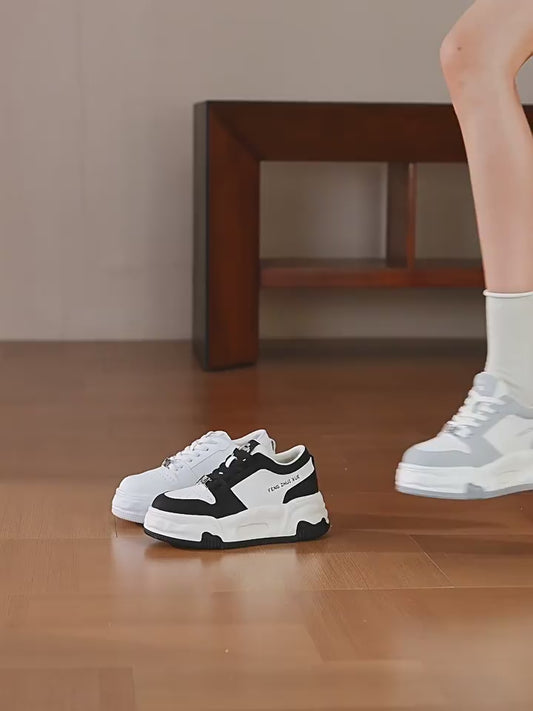 Women's Height Increasing Insole Platform White Spring Leisure Fashion Women's Sports Shoes