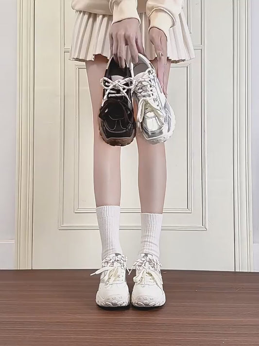 Women's German Training Genuine Platform Breathable Portable Pairs Of Shoelaces Height Women's Sports Shoes